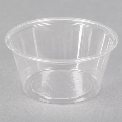 Fabri-Kal GPC200 Greenware 2 oz. Compostable Clear Plastic Souffle / Portion Cup - 200/Case